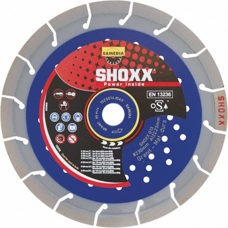 Disque diamant 00 mm / 20 mm - Granit - Matériaux - Béton Armé - SHOXX GT17 POWER 313291 Disque diamant 00 mm / 20 mm - Granit - Matériaux - Béton Armé - SHOXX GT17 POWER 313291