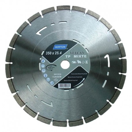 Disque diamant NORTON Vulcan TP Asphalte - Ø 350 mm Disque diamant NORTON Vulcan TP Asphalte - Ø 350 mm