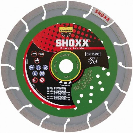 Disque diamant mixte Béton Armé , Matériaux , Asphalte - SHOXX BMX 230 Disque diamant mixte Béton Armé , Matériaux , Asphalte - SHOXX BMX 230
