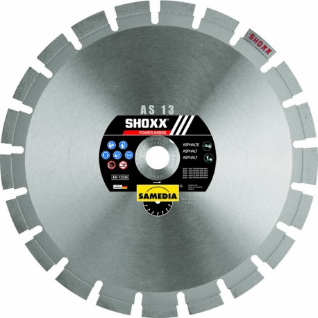 Disque Diamant Shoxx As 13 -- Samedia - Ø 350 mm / AL : 20 mm / Haut. segment : 13 mm Disque Diamant Shoxx As 13 -- Samedia - Ø 350 mm / AL : 20 mm / Haut. segment : 13 mm