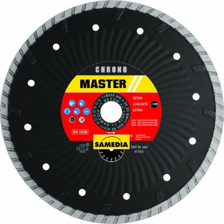 Disque diamant tuile Master Chrono 230 mm SAMEDIA 000535 Disque diamant tuile Master Chrono 230 mm SAMEDIA 000535