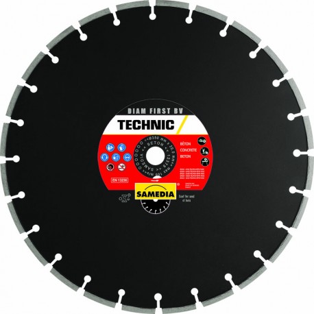 Disque Diamant Béton ,125 mm , TECHNIC DIAM FIRST BV SAMEDIA 313724 Disque Diamant Béton ,125 mm , TECHNIC DIAM FIRST BV SAMEDIA 313724