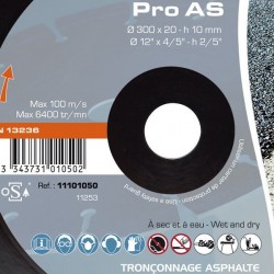 Disque diamant Asphalte SIDAMO  PRO AS  350 x 25,4-20  - 11101055