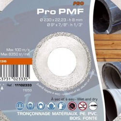 Disque Diamant et Carbure Multi Matériaux à segment , 300 x 25.4 ,  SIDAMO PRO PMF 11102329