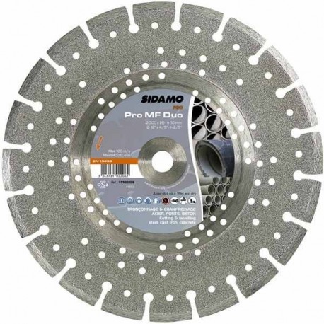 Disque diamant MIXTE ,Béton Armé , Acier , Matériaux , 300 mm / 20 mm SIDAMO Pro MF 11101105 Disque diamant MIXTE ,Béton Armé , Acier , Matériaux , 300 mm / 20 mm SIDAMO Pro MF 11101105