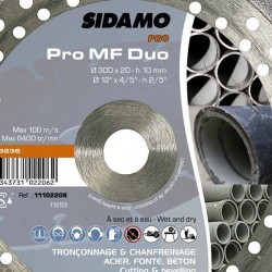 Disque diamant MIXTE ,Béton Armé , Acier , Matériaux , 300 mm / 20 mm SIDAMO Pro MF  11101105