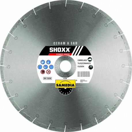 Disque diamant Céramique 230 mm SAMEDIA SHOXX CERAM A EAU 314052 Disque diamant Céramique 230 mm SAMEDIA SHOXX CERAM A EAU 314052