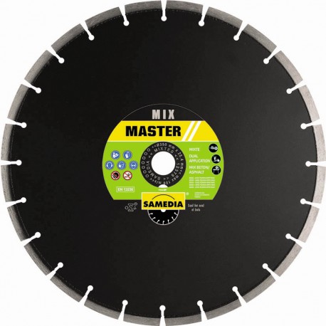 Disque Diamant Ø 300 mm / 20 mm - SAMEDIA Master Mix 313704 Disque Diamant Ø 300 mm / 20 mm - SAMEDIA Master Mix 313704