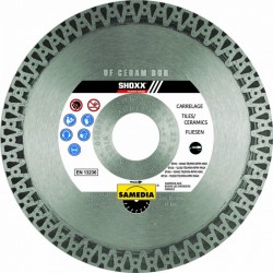 Disque diamant Carrelage , Grés céram , Ø 125mm SHOXX UF CERAM DUR 312248
