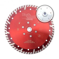 Disque diamant 230 mm sur flasque M14 , MIXTE , Spécial Béton + GRANIT + Fonte , SAMEDIA  SHOXX SRX13 420081