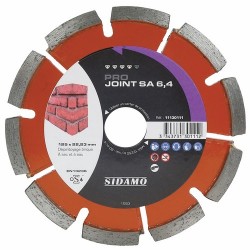 Disque diamant à déjointoyer PRO JOINT SD D. 125 x Ep. 6,4 x 22,23 x H 7 mm Joint de brique - 11130111 - Sidamo