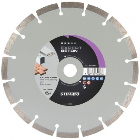 Disque diamant MIXTE SIDAMO Expert Béton 300x20x10mm 11130056 Disque diamant MIXTE SIDAMO Expert Béton 300x20x10mm 11130056